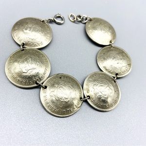 Vintage Peruvian Coin Bracelet